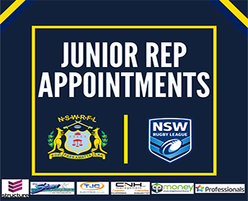 NSWRL Jnr Rep Finals Appointments